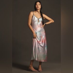 NWT Geisha Designs Printed Slip Midi Dress